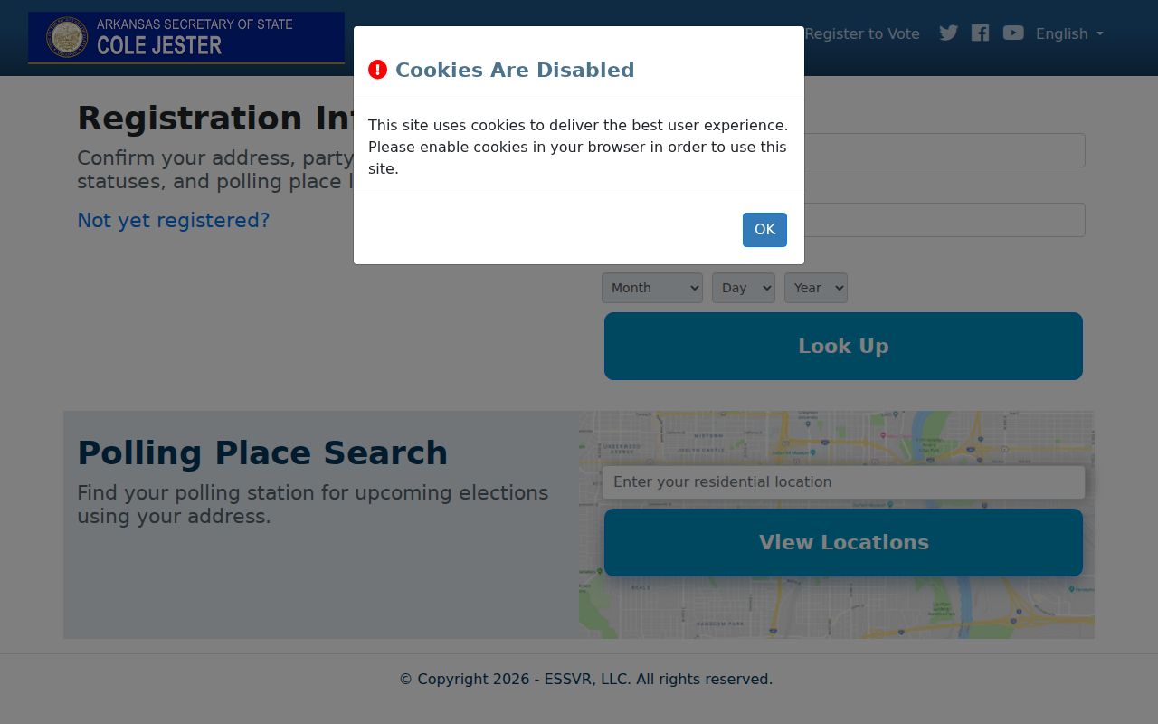 Sherwood residents directory Arkansas VoterView search