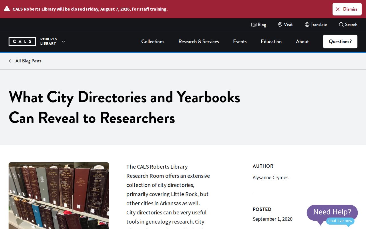 Sherwood previous residents city directory research guidance